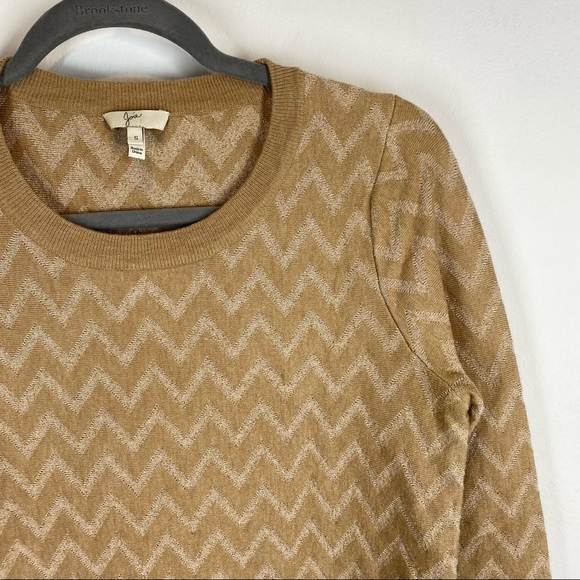 Joie Hideaki Metallic Chevron Zigzag Sweater - Picture 4 of 9